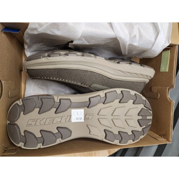 Skechers Pollard Wilfred Hands Free Slip-Ins Memory Foam Men's size 13 Taupe - Picture 4 of 10